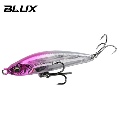 BLUX EXILE 50 grimstošs gravitācijas zīmulis Heavy Stick Makšķerēšanas māneklis 50MM 8G Sālsūdens bez lūpām Minnow Voblera cietās plastmasas ēsma