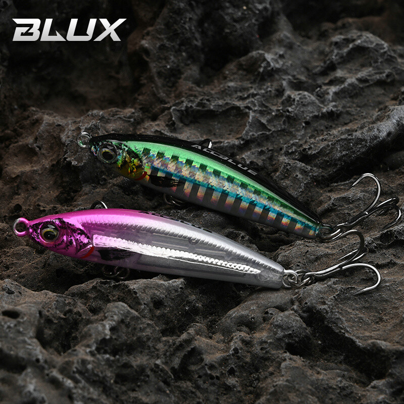 BLUX EXILE 50 grimstošs gravitācijas zīmulis Heavy Stick Makšķerēšanas māneklis 50MM 8G Sālsūdens bez lūpām Minnow Voblera cietās plastmasas ēsma