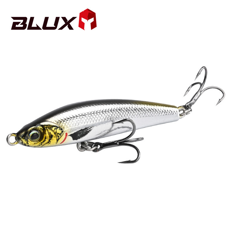 BLUX EXILE 50 grimstošs gravitācijas zīmulis Heavy Stick Makšķerēšanas māneklis 50MM 8G Sālsūdens bez lūpām Minnow Voblera cietās plastmasas ēsma