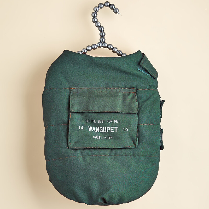 Šunų striukės gobtuvas vėjui atsparus mažas paltas medvilniniai drabužiai žiemaiĮmontuoti diržai Vandeniui atsparūs vėjui šunų sniego striukės drabužiai