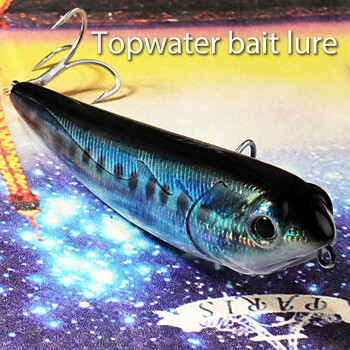 Walk The Dog Риболовна примамка Topwater 15g 11cm плаваща стръв молив 3D Swimbait кука Popper Pesca Wobbler Minnow Gear Crankbait