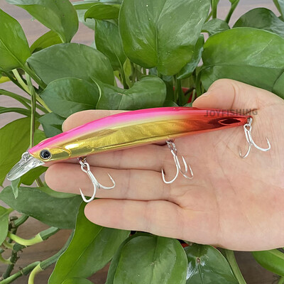 Plaukiojantis Minnow žvejybos masalas 130mm 25g Minnow vobleris pakrantėje Isca Pesca Casting Bass Lydekos karpių žvejybos plastikinis kietas masalas 9100