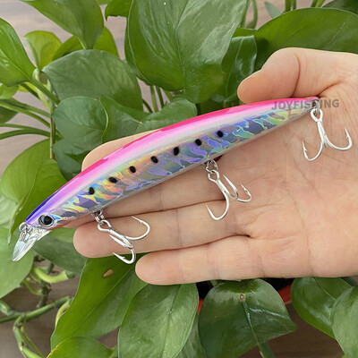 Plaukiojantis Minnow žvejybos masalas 130mm 25g Minnow vobleris pakrantėje Isca Pesca Casting Bass Lydekos karpių žvejybos plastikinis kietas masalas 9100
