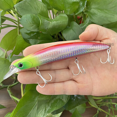 Plaukiojantis Minnow žvejybos masalas 130mm 25g Minnow vobleris pakrantėje Isca Pesca Casting Bass Lydekos karpių žvejybos plastikinis kietas masalas 9100