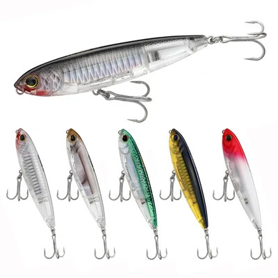 Plaukiojantis žvejybos masalas su pieštuku Topwater Jerkbait Saltwater 10cm 17,5g Dirbtinis kietas masalas Japoniškas vaikščiojimas su šunimi Vobleriai Swimbait