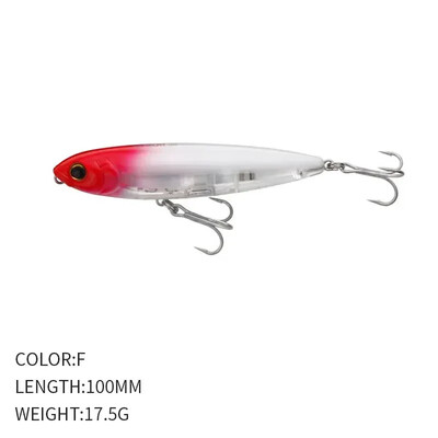 Plaukiojantis žvejybos masalas su pieštuku Topwater Jerkbait Saltwater 10cm 17,5g Dirbtinis kietas masalas Japoniškas vaikščiojimas su šunimi Vobleriai Swimbait