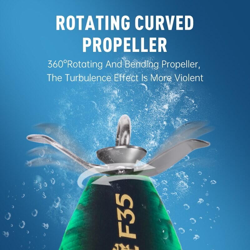 Kingdom Propeller Topwater Popper žvejybos masalas 35 mm 5,4 g vobleriai dirbtiniai kieti masalai upėtakiams lydekų ešerių plūduriuojantis pieštukas