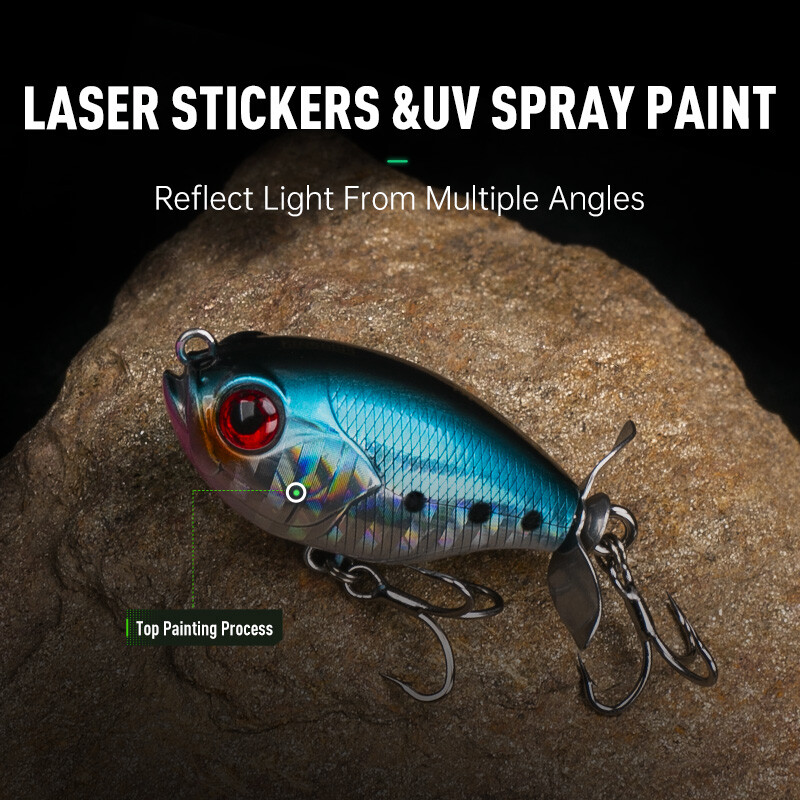 Kingdom Propeller Topwater Popper žvejybos masalas 35 mm 5,4 g vobleriai dirbtiniai kieti masalai upėtakiams lydekų ešerių plūduriuojantis pieštukas