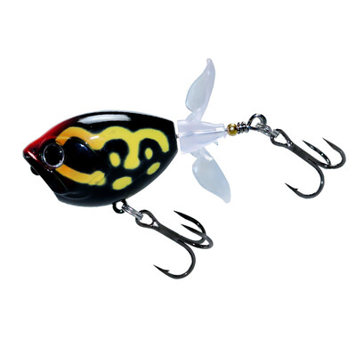 MUKUN 5CM 6G 6CM 11G Topwater Whopper Popper rotirajući dvostruki repni propeler Umjetni mamac za lov na štuku
