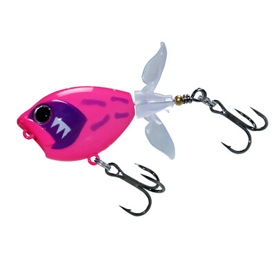 MUKUN 5CM 6G 6CM 11G Topwater Whopper Popper rotirajući dvostruki repni propeler Umjetni mamac za lov na štuku