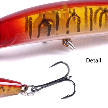 6 бр./компл. Laser Minnow Fishing Lure 15CM/15G Set Artificial Wobbler Topwater Bait Pesca Hard Crankbait Tackle for Bass