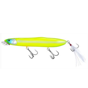 Pesca Topwater Bass Fishing Lure Hard Bait Iron Mouth Jagi Mouth 128mm 25g Floating Pencil Lures Popper Isca Artificial For Pike