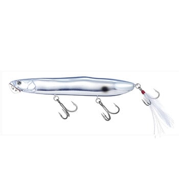 Pesca Topwater Bass Fishing Lure Hard Bait Iron Mouth Jagi Mouth 128mm 25g Floating Pencil Lures Popper Isca Artificial For Pike