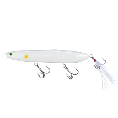 Pesca Topwater Bass žvejybos masalas Kietas masalas Geležinės burnos Jagi Mouth 128mm 25g Plaukiojantis Pieštukas Masalas Popper Isca Dirbtinis lydekai