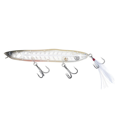 Pesca Topwater Bass žvejybos masalas Kietas masalas Geležinės burnos Jagi Mouth 128mm 25g Plaukiojantis Pieštukas Masalas Popper Isca Dirbtinis lydekai