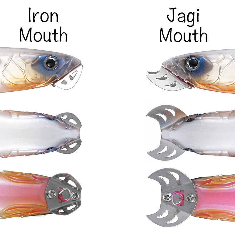 Pesca Topwater Bass žvejybos masalas Kietas masalas Geležinės burnos Jagi Mouth 128mm 25g Plaukiojantis Pieštukas Masalas Popper Isca Dirbtinis lydekai