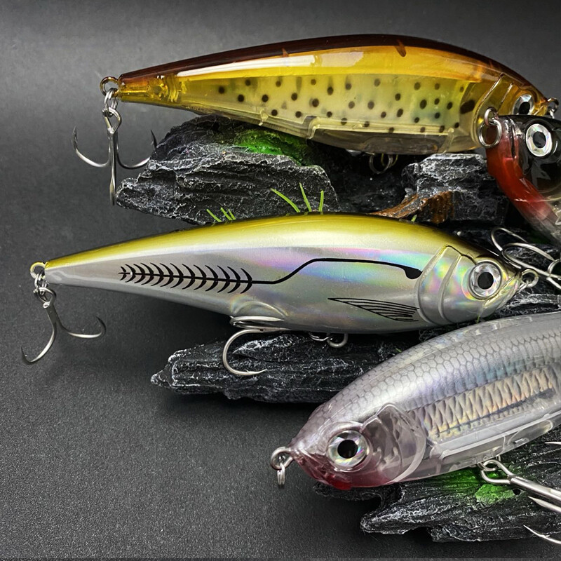 130 mm 48 g 3D pakrantės Twitch žūklės masalai Jūrų upėtakių masalas Tolimojo masalo pieštukas Pesca Casting Bass Minnow vobleriai