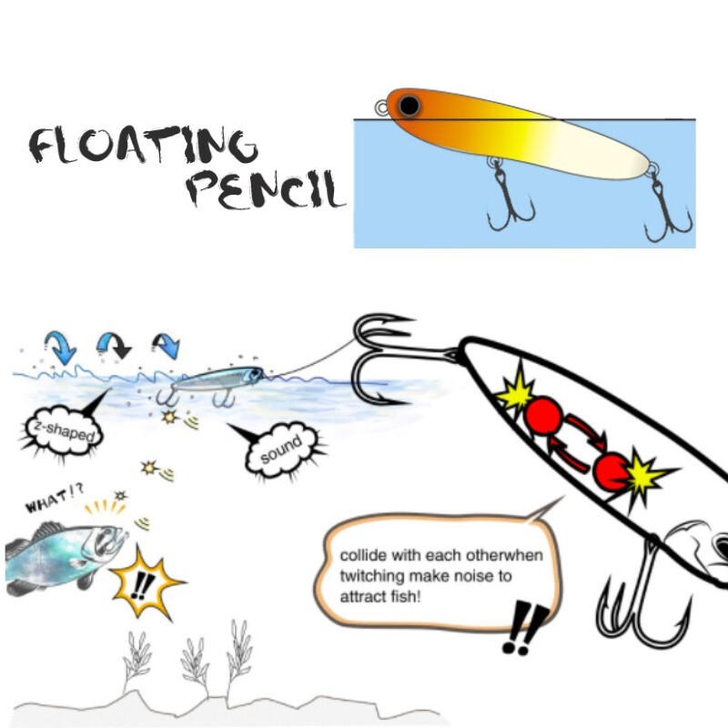 Horgászcsali 2023 Topwater Lure Surface Walk The Dog Bass StickBait WTD ceruza 67mm 6,5g tackle house ellenálló cronuts 67