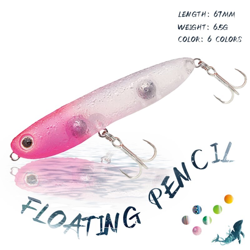 Horgászcsali 2023 Topwater Lure Surface Walk The Dog Bass StickBait WTD ceruza 67mm 6,5g tackle house ellenálló cronuts 67