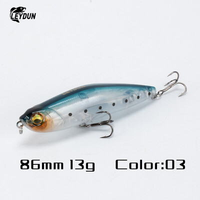 LEYDUN Z-Claw plaukiojantis pieštukas žvejybos masalai 86mm 100mm 120mm Topwater Hard Baits Surface Stickbait Good Action Bass Vobleriai