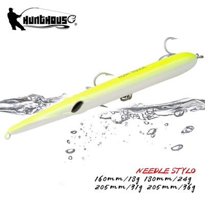 Hunthouse Fishing Lure Needle Stylo Long Casting Pencil Floating 205/180/160mm Isca Artificial Leurre Souple Carp Fishing Lure