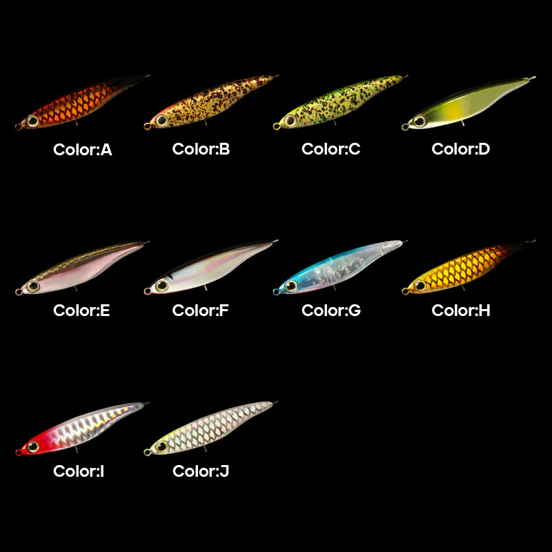 LETOYO 2,9 g / 4,2 g skęstantis pieštukų masalas, mini Horizontal Tremor, skęstantis kietas masalas, pilnai plaukiojantis upėtakių masalas