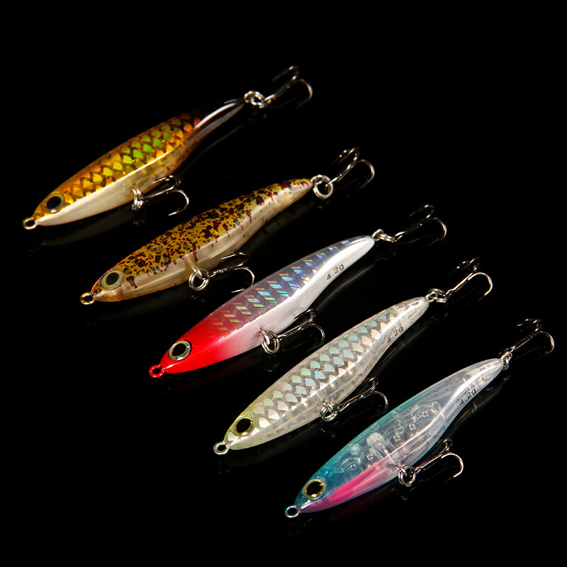 LETOYO 2,9 g / 4,2 g skęstantis pieštukų masalas, mini Horizontal Tremor, skęstantis kietas masalas, pilnai plaukiojantis upėtakių masalas