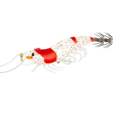 Naujas Luminous Squid Jig Wood Shrimp 10g/15g Skęstantis aštuonkojis Egi Vobleris dirbtinis kietas masalas Sepijos kabliukas jūrinės žvejybos reikmenys