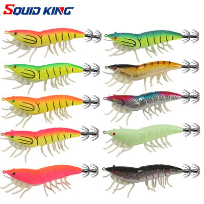 Luminous Squid Bait Squid Hook Fishing Lures Μαλακό πόδι Squid Jig Simulation Silicone Octopus Bait Fishing Tackle pesca