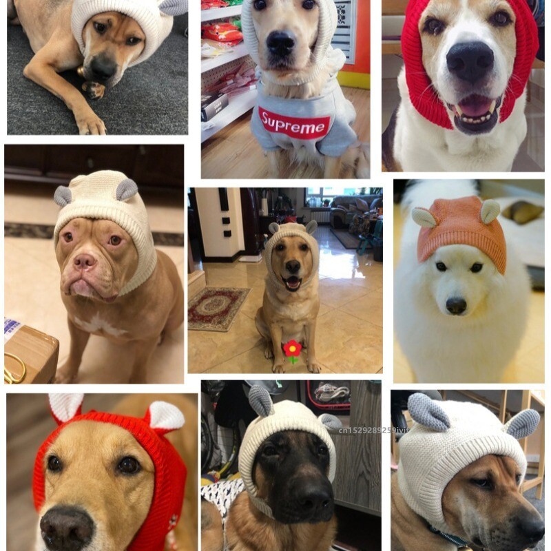 Căciulă caldă de iarnă pentru câini Căciuli pentru urechi Protecție împotriva zgomotului Huse pentru urechi pentru animale de companie Rezistente pentru urechi pentru animalele de companie Accesorii pentru cățeluși mici și mijlocii