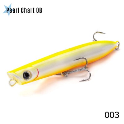 Hunthouse Fishing Topwater Popper Pencil Lure 130mm 30g Sālsūdens peldošas virsmas WTD Stickbait Wobble jūras asaru tunzivju piederumiem