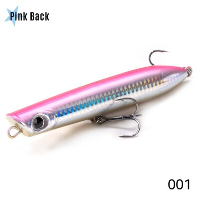 Hunthouse Fishing Topwater Popper Pencil Lure 130mm 30g Sālsūdens peldošas virsmas WTD Stickbait Wobble jūras asaru tunzivju piederumiem