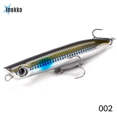 Hunthouse Fishing Topwater Popper Pencil Lure 130mm 30g Sālsūdens peldošas virsmas WTD Stickbait Wobble jūras asaru tunzivju piederumiem