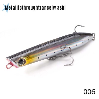 Hunthouse Fishing Topwater Popper Pencil Lure 130mm 30g Sālsūdens peldošas virsmas WTD Stickbait Wobble jūras asaru tunzivju piederumiem