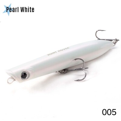 Hunthouse Fishing Topwater Popper Pencil Lure 130mm 30g Sālsūdens peldošas virsmas WTD Stickbait Wobble jūras asaru tunzivju piederumiem