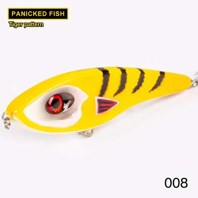 Hunthouse Jerkbait žvejybos masalai Loud Sound Pieštuko masalai Lydekos masalai Lėtai skęstantys dirbtiniai vobleriai Pesca Leurre Ešeriai LW129