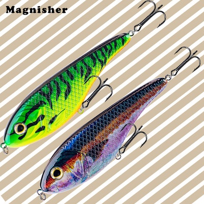 Magnisher Glide jerkbait Big Game Žvejybos masalai Kieti dirbtiniai lydekos muskuso masalas jerk Wobble Fast Sink Jerkbait 15 cm 81 g reikmenys