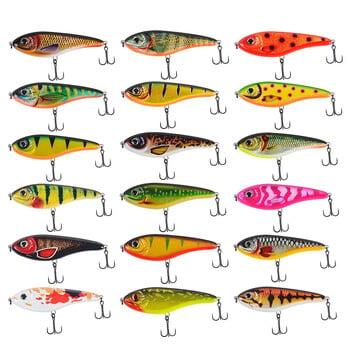 TSUYOKI Musky Jerkbaits Slow Sinking Slider Lures 90mm/105mm Loud Sound Crankbaits Westin Lure Jerkbait Fishing for Pike Walleye