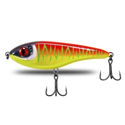 TSUYOKI Musky Jerkbaits Slow Sking Slider Lures 90mm/105mm Loud Sound Crankbaits Westin Lure Jerkbait Fishing for Pike Walleye