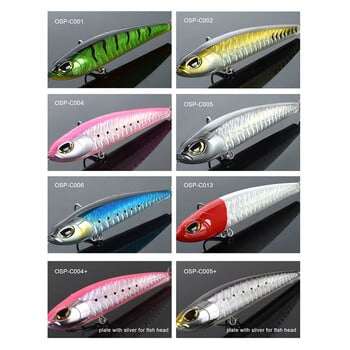 OSP 102g Sinking Minnow Sea Fishing Lure Плаващи воблери Изкуствена твърда стръв за тролинг GT тежки соленоводни риболовни принадлежности