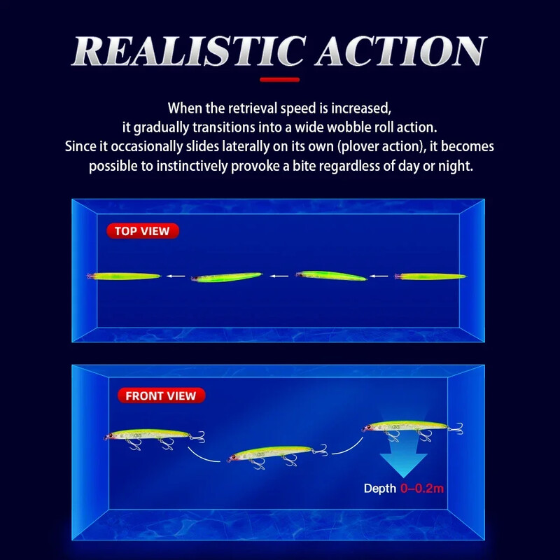 GREENSPIDER Short Lip Minnow Lure Süllyedő horgászcsali Treble Hook lézeres bevonat test élethű mesterséges kemény csalik horgászathoz