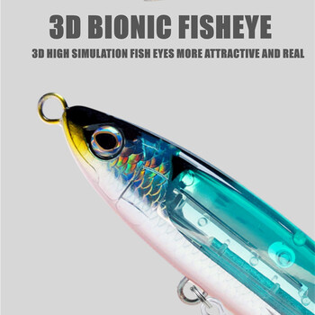 GREENSPIDER 2023 New Flash Blade Sinking Big Pencil 165mm 70g Ocean Boat Fishing Lure 3x-Strenging Hook For Tuna GT Sea Fish