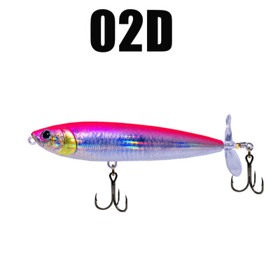 GREENSPIDE sraigtas pieštukas Topwater žvejybos masalas 95 mm 12,5 g Bass žvejybos reikmenys Žvejybos priedai Sūri vandens masalai Žuvies masalas