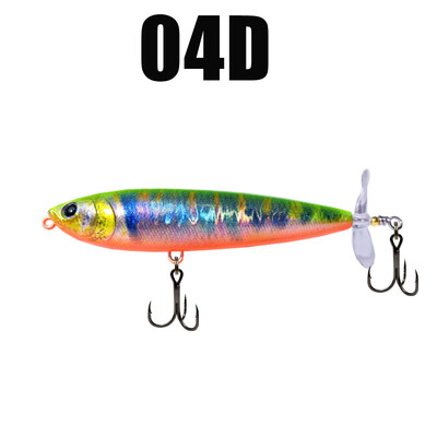 GREENSPIDE sraigtas pieštukas Topwater žvejybos masalas 95 mm 12,5 g Bass žvejybos reikmenys Žvejybos priedai Sūri vandens masalai Žuvies masalas