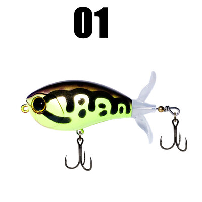 GREENSPIDER Topwater Whopper Popper žvejybos masalas 7,3 g 10,5 g dirbtinis masalas Kietas Popper Minkštas besisukantis uodegos žvejybos reikmenys