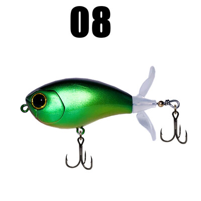 GREENSPIDER Topwater Whopper Popper žvejybos masalas 7,3 g 10,5 g dirbtinis masalas Kietas Popper Minkštas besisukantis uodegos žvejybos reikmenys