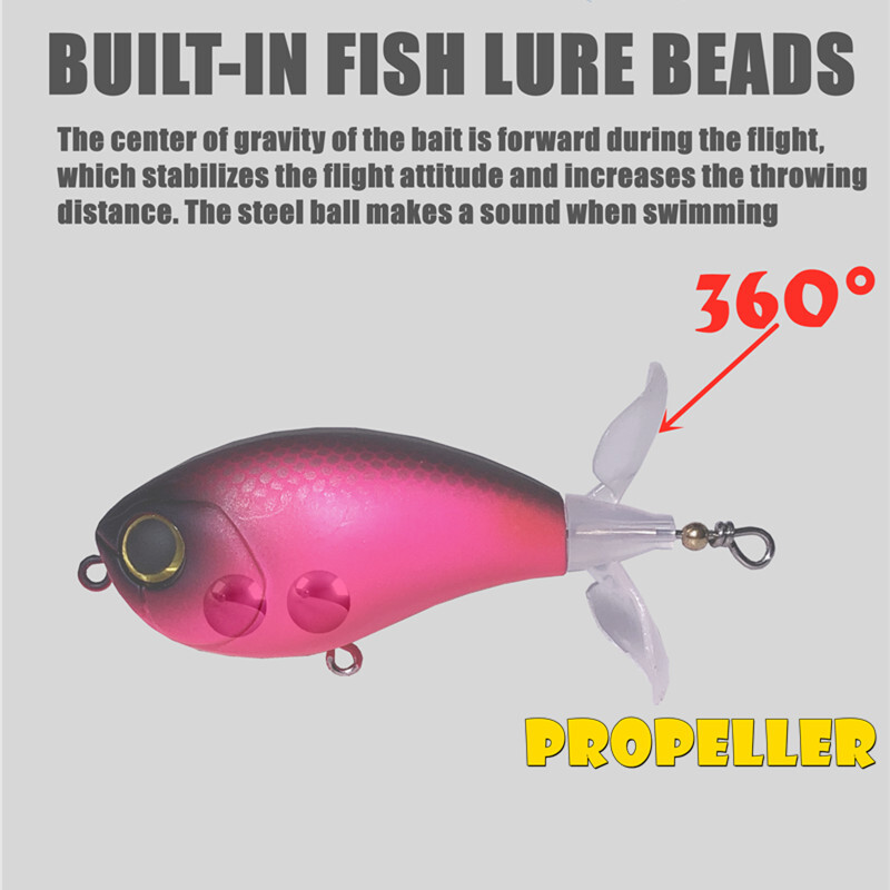 GREENSPIDER Topwater Whopper Popper žvejybos masalas 7,3 g 10,5 g dirbtinis masalas Kietas Popper Minkštas besisukantis uodegos žvejybos reikmenys