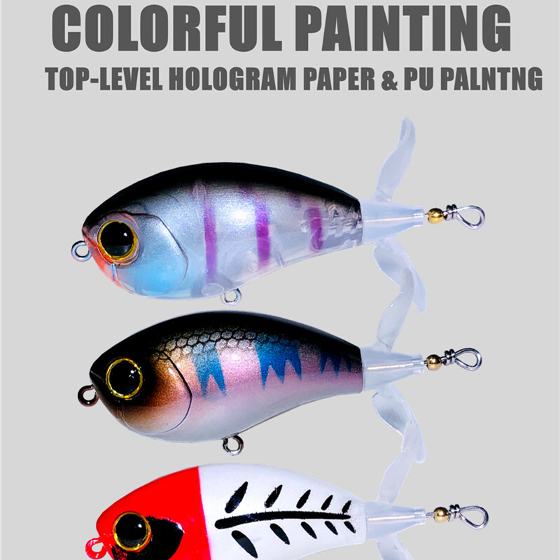 GREENSPIDER Topwater Whopper Popper žvejybos masalas 7,3 g 10,5 g dirbtinis masalas Kietas Popper Minkštas besisukantis uodegos žvejybos reikmenys