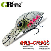 GREENSPIDER 2023 Nauji Crankbait žvejybos vobleriai 19g 6cm Dirbtinis Crank Masalas Bass žvejybos masalas lydekos plūduriuojantis masalas