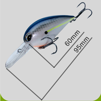 GREENSPIDER 2023 New Crankbait Fishing Wobblers 19g 6cm Artificial Crank Bait Bass Fishing Lure λούτσος Floating Lure